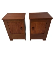 Art Deco Modernist Nightstands by J.A. Muntendam for L.O.V. Oosterbeek, 1920s 2